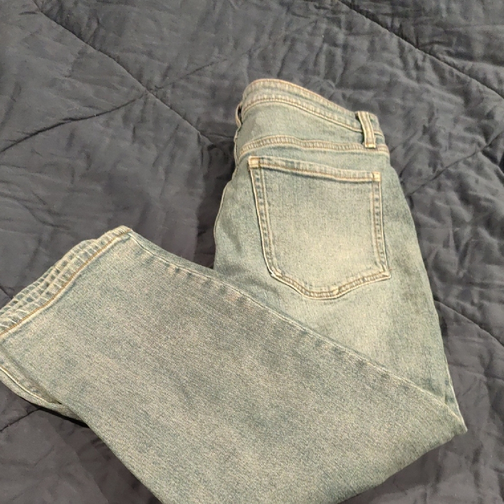 Old Navy Women's Light Blue Straight Leg Jeans